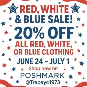 Red, White, and Blue Clothing Sale🔥💥